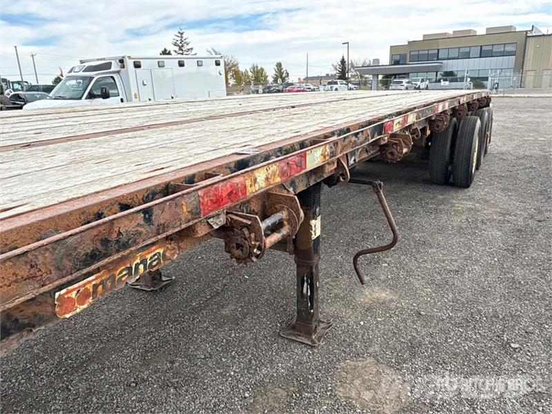 Manac 32 ft Tri/A Super B-Train Lead Flatbed Trailer Rimorchi con sponde ribaltabili