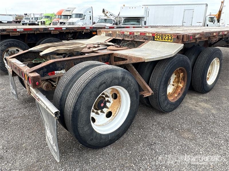 Manac 32 ft Tri/A Super B-Train Lead Flatbed Trailer Rimorchi con sponde ribaltabili