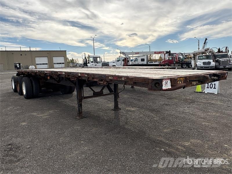 Manac 32 ft Tri/A Super B-Train Lead Flatbed Trailer Rimorchi con sponde ribaltabili