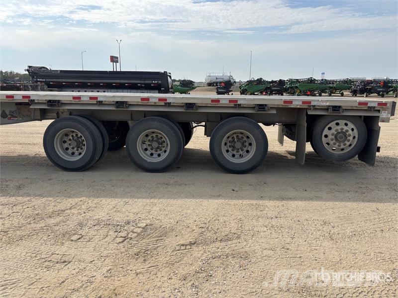 Manac 53 ft Quad/A Flatbed Trailer Platformos / Pakrovimas iš šono