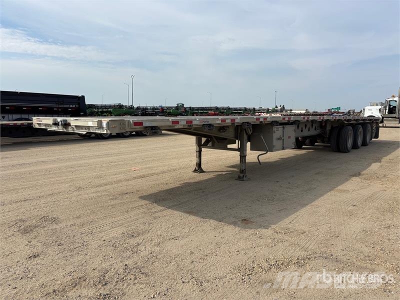 Manac 53 ft Quad/A Flatbed Trailer Platformos / Pakrovimas iš šono