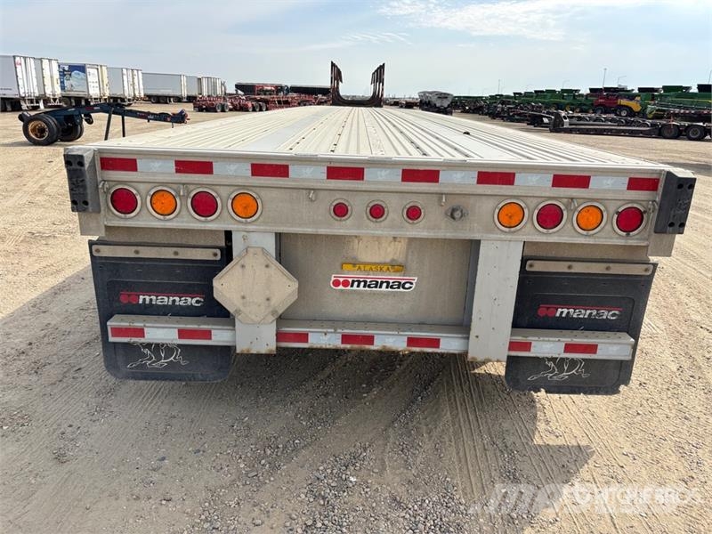 Manac 53 ft Quad/A Flatbed Trailer Platformos / Pakrovimas iš šono