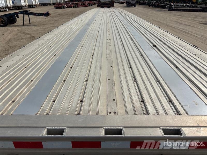 Manac 53 ft Quad/A Flatbed Trailer Platformos / Pakrovimas iš šono