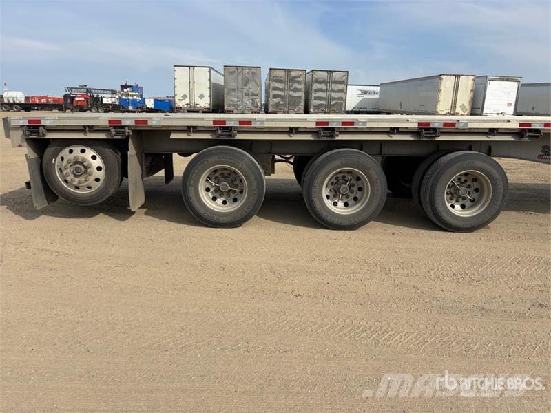 Manac 53 ft Quad/A Flatbed Trailer Platformos / Pakrovimas iš šono
