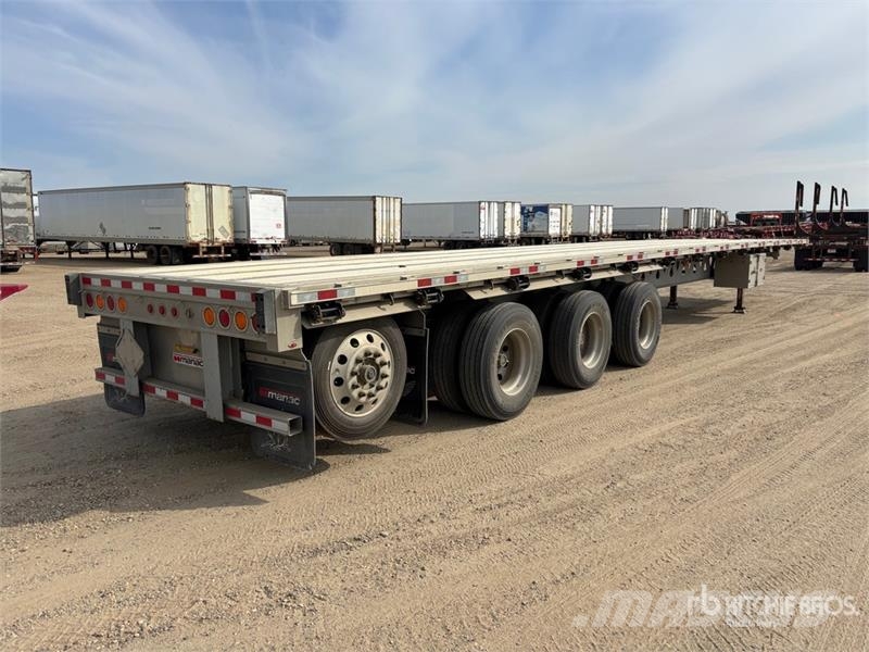 Manac 53 ft Quad/A Flatbed Trailer Platformos / Pakrovimas iš šono