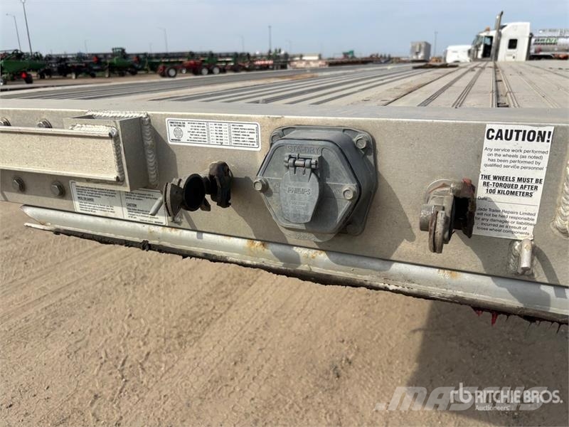 Manac 53 ft Quad/A Flatbed Trailer Platformos / Pakrovimas iš šono