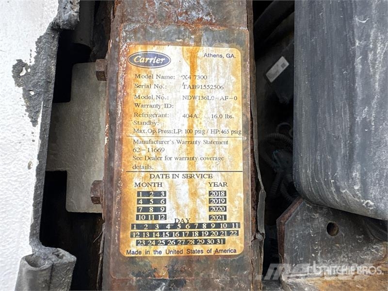 Manac 53 ft T/A Refrigerated Trailer Piekabes ar temperatūras kontroli