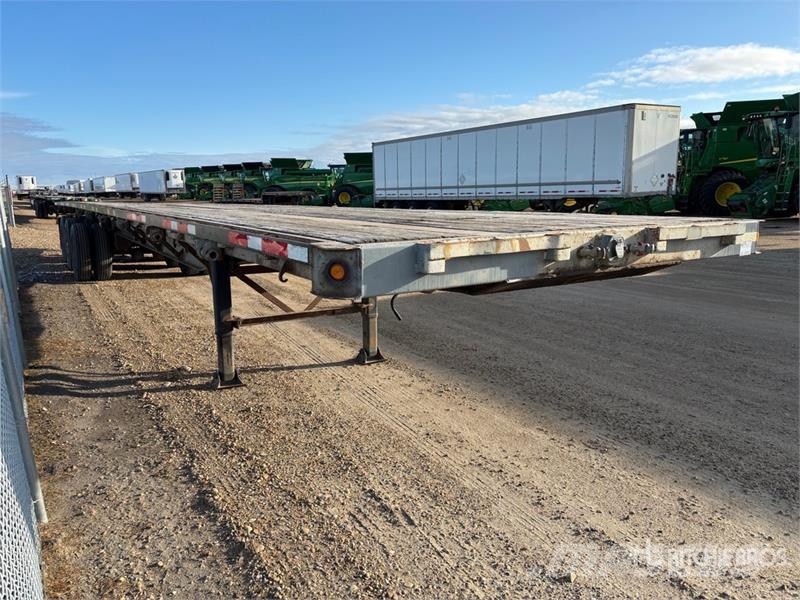 Manac 53 ft Tri/A Flatbed Trailer Rimorchi con sponde ribaltabili