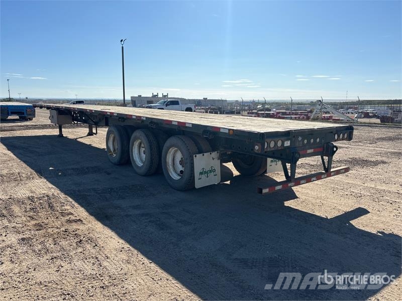 Manac 53 ft Tri/A Flatbed Trailer Anhænger med lad/Flatbed