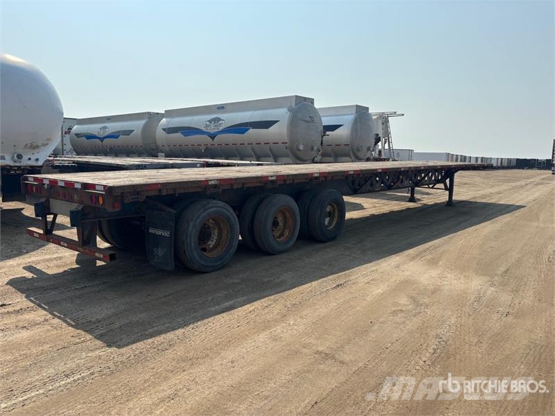 Manac 53 ft Tri/A Flatbed Trailer Vlakke laadvloer