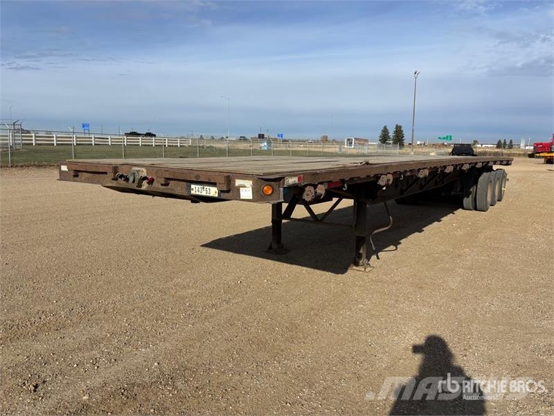 Manac 53 ft Tri/A Flatbed Trailer Прицепы-платформы/боковая разгрузка