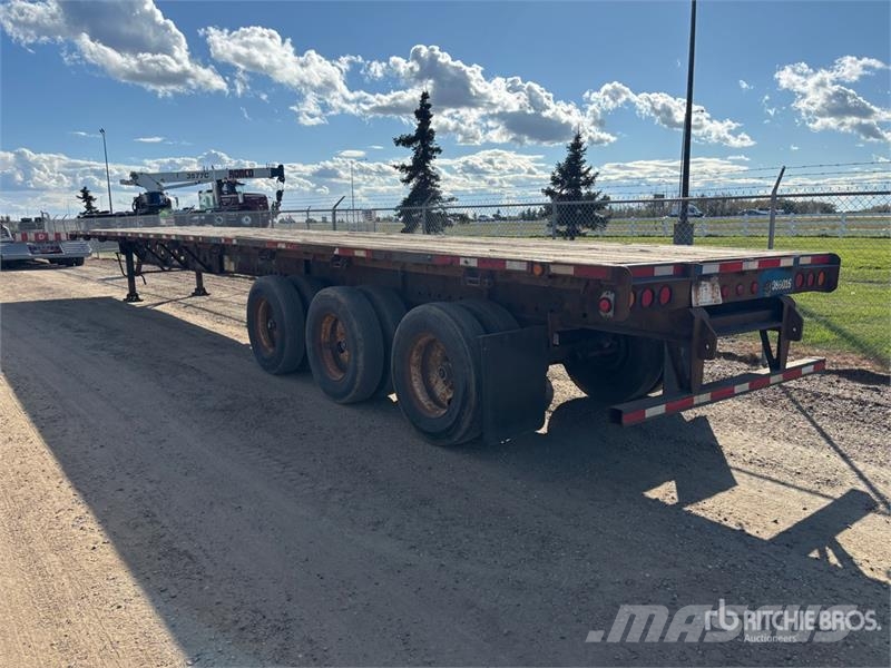 Manac 53 ft Tri/A Flatbed Trailer Vlakke laadvloer
