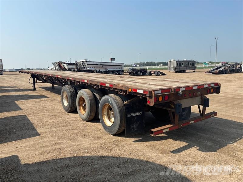 Manac 53 ft Tri/A Flatbed Trailer Vlakke laadvloer