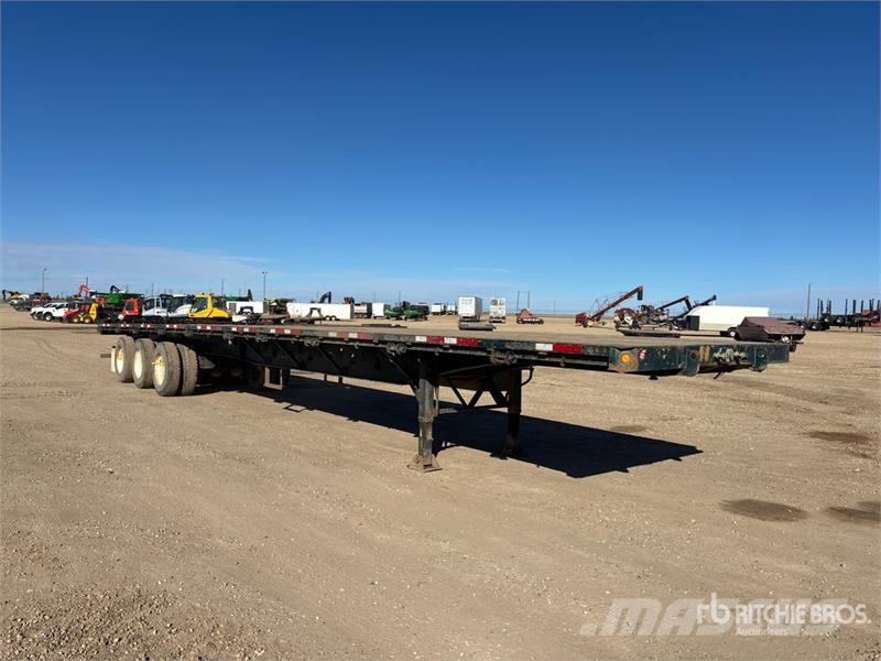 Manac 53 ft Tri/A Flatbed Trailer Anhænger med lad/Flatbed