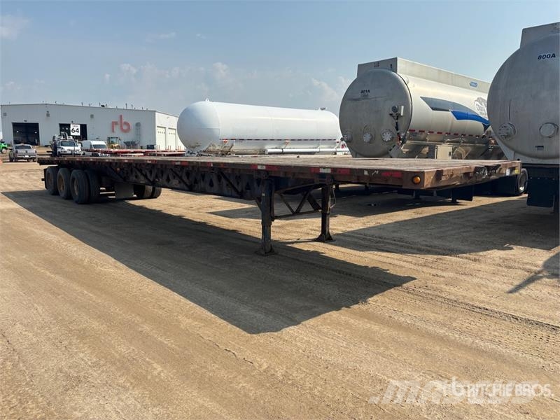 Manac 53 ft Tri/A Flatbed Trailer Vlakke laadvloer