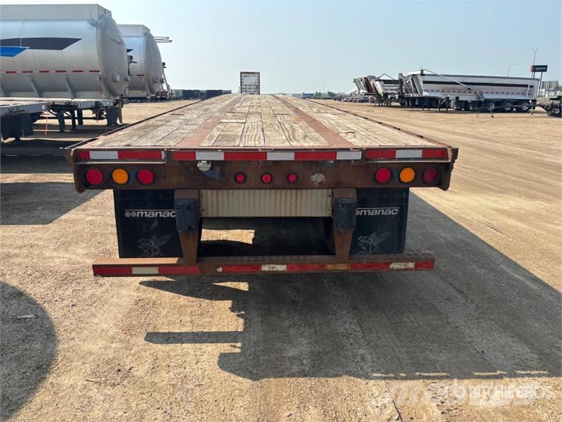 Manac 53 ft Tri/A Flatbed Trailer Vlakke laadvloer