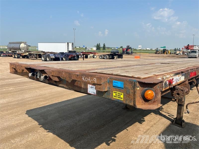 Manac 53 ft Tri/A Flatbed Trailer Vlakke laadvloer