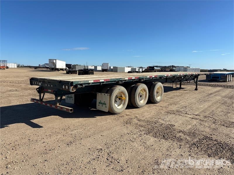 Manac 53 ft Tri/A Flatbed Trailer Anhænger med lad/Flatbed
