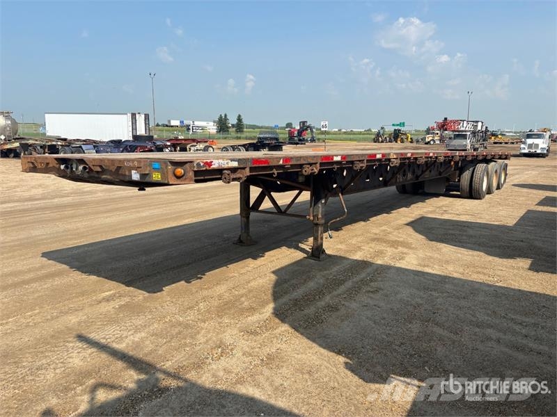 Manac 53 ft Tri/A Flatbed Trailer Vlakke laadvloer