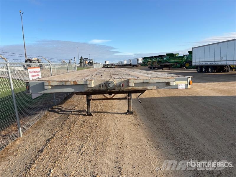 Manac 53 ft Tri/A Flatbed Trailer Rimorchi con sponde ribaltabili