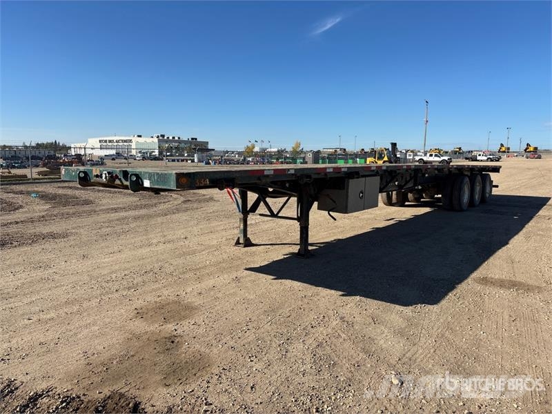 Manac 53 ft Tri/A Flatbed Trailer Anhænger med lad/Flatbed