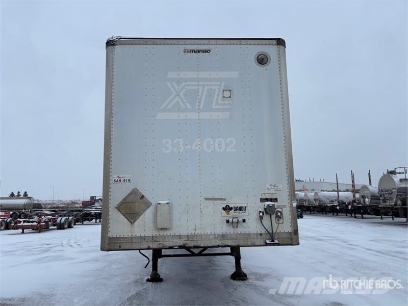 Manac 53 ft x 102 in T/A Van Trailer Rimorchi cassonati