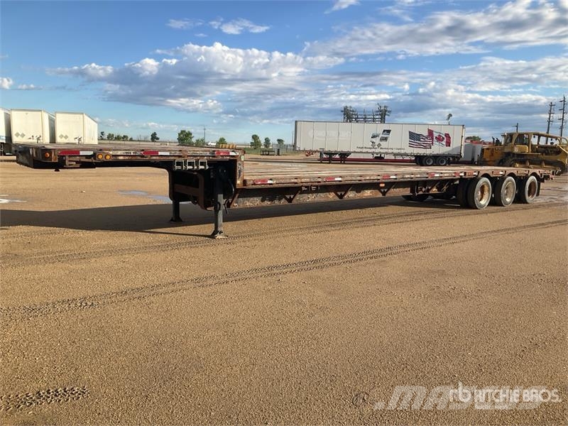 Manac 60000 lb 53 ft Tri/A 53 ft Extendable Step Deck Tr Mélybölcsős