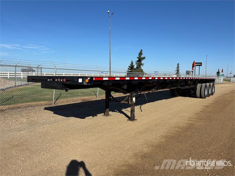 Manac Tri/A 53 ft - 90 ft Extendable Flatbed Trailer Vlakke laadvloer
