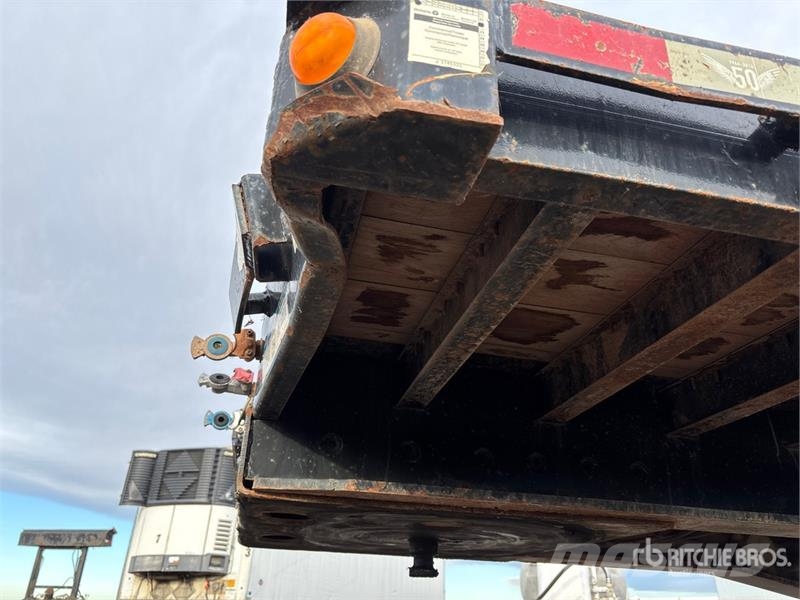 Manac Tri/A 53 ft - 90 ft Extendable Flatbed Trailer Platformas/izkraušana no sāniem