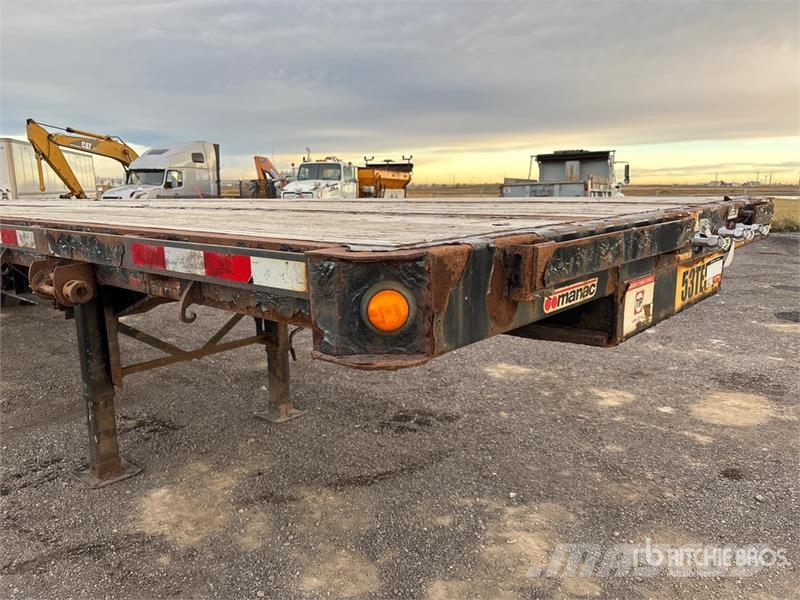 Manac Tri/A 53 ft - 90 ft Extendable Flatbed Trailer Prikolice platforme/otvoreni sanduk