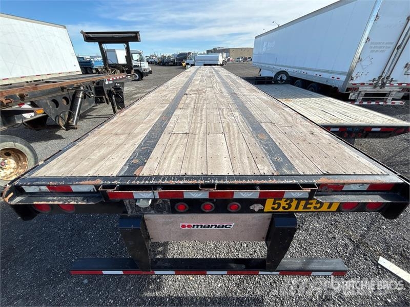 Manac Tri/A 53 ft - 90 ft Extendable Flatbed Trailer Бордови