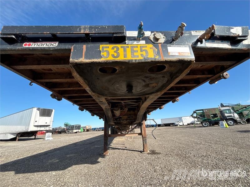 Manac Tri/A 53 ft - 90 ft Extendable Flatbed Trailer Бордови