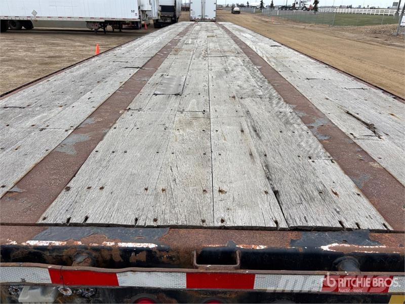 Manac Tri/A 53 ft Extendable Flatbed Trailer Причепи-платформи/бокове розвантаження