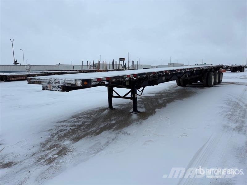 Manac Tri/A 53 ft Extendable Flatbed Trailer Vlakke laadvloer