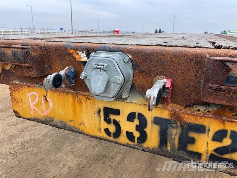 Manac Tri/A 53 ft Extendable Flatbed Trailer Причепи-платформи/бокове розвантаження