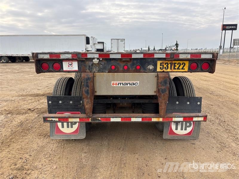 Manac Tri/A 53 ft Extendable Flatbed Trailer Причепи-платформи/бокове розвантаження