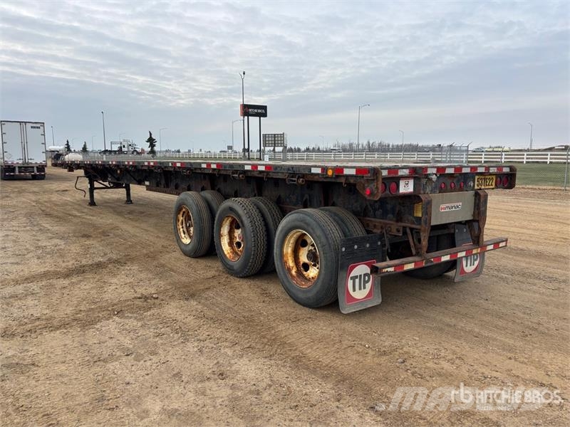 Manac Tri/A 53 ft Extendable Flatbed Trailer Причепи-платформи/бокове розвантаження