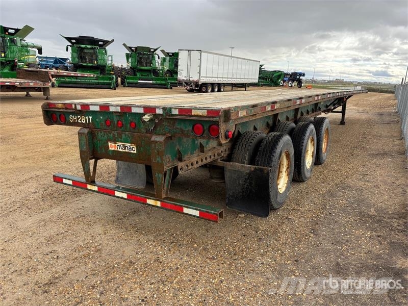 Manac Tri/A 53 ft Extendable Flatbed Trailer Platós / Ponyvás pótkocsik