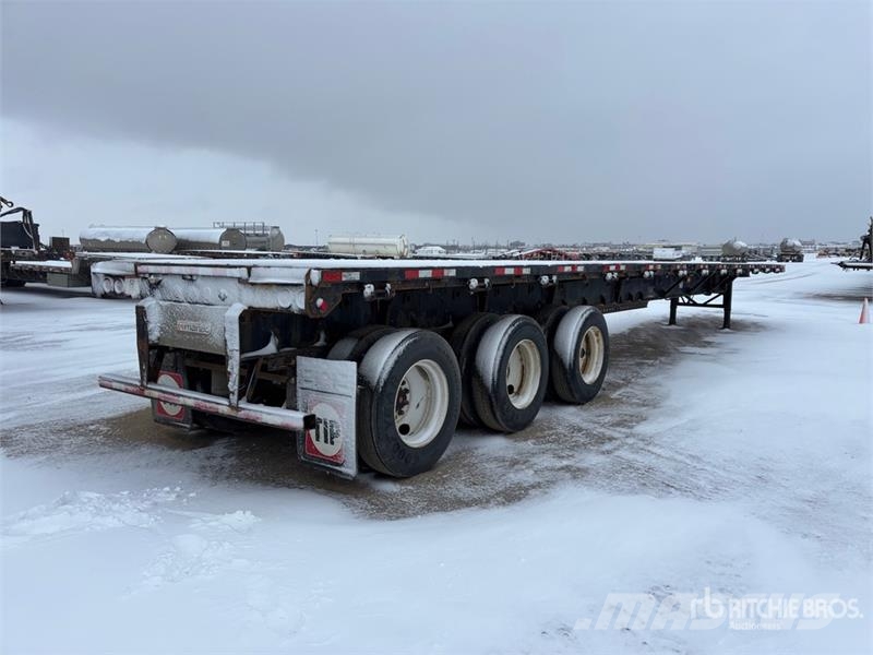 Manac Tri/A 53 ft Extendable Flatbed Trailer Vlakke laadvloer