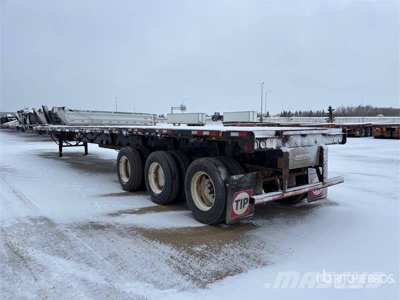 Manac Tri/A 53 ft Extendable Flatbed Trailer Vlakke laadvloer