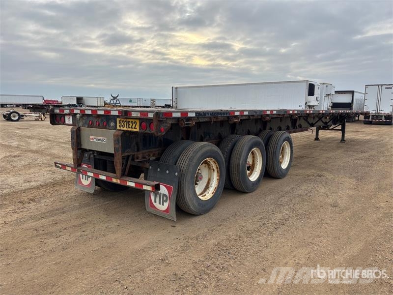 Manac Tri/A 53 ft Extendable Flatbed Trailer Причепи-платформи/бокове розвантаження