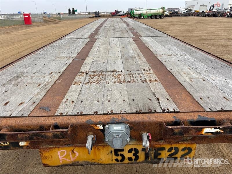 Manac Tri/A 53 ft Extendable Flatbed Trailer Причепи-платформи/бокове розвантаження