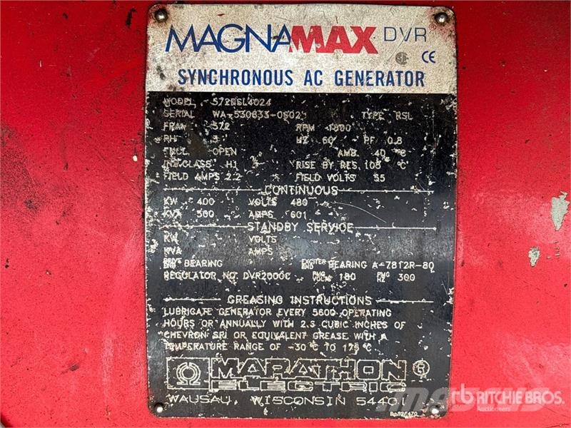 Marathon 572DSL4024 400 kW Skid-Mounted Generator Set Dízel áramfejlesztők