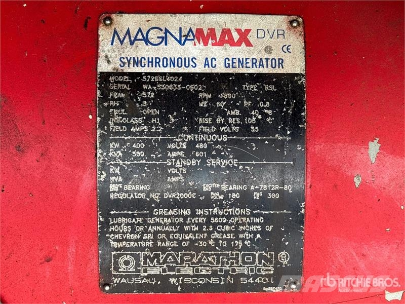 Marathon 572DSL4024 400 kW Skid-Mounted Generator Set Dízel áramfejlesztők