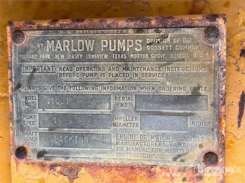  Marlow 1061 Water Pump مضخات المياه