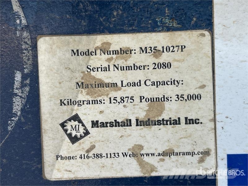 Marshall M35-1027P 35000 lb 10 ft x 27 ft Portable Leveling معدات البناء - غير ذلك
