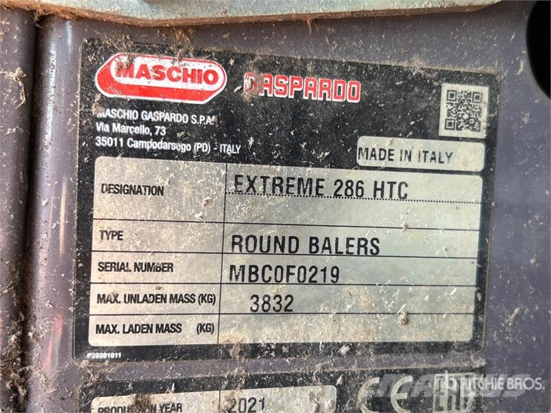 Maschio Extreme 286HTC Round Baler Prese/balirke za rolo bale