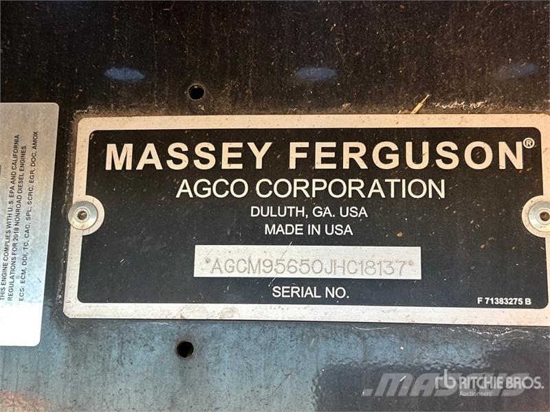 Massey Ferguson 9565 Combine Harvester Зерноуборочные комбайны