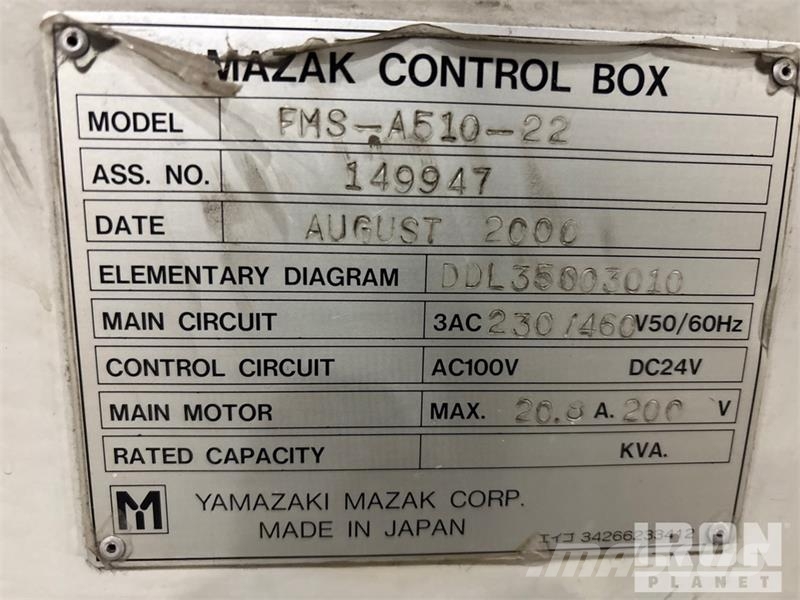 Mazak Loading Rack System FMS-A510-22 Electric Lo Utilaje construcții - Altele