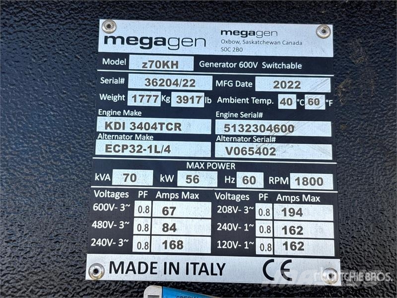 Megagn Z70 56 kW Mobile Generator Set Diesel Generatorer
